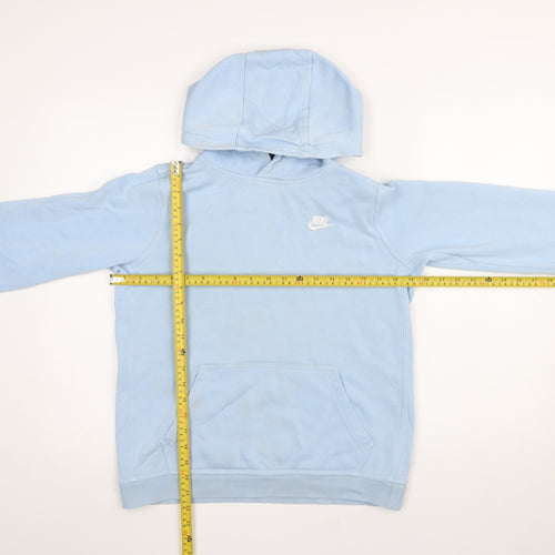 Nike Boys Blue Pullover Hoodie XL 158-170cm Cotton Fleece Sweatshirt