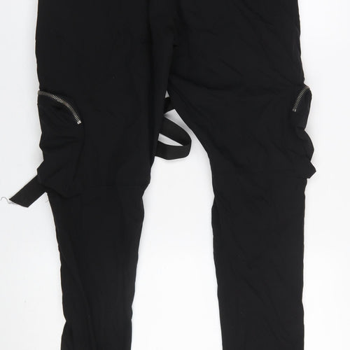 Life Code Progressive Women's Black Cargo Nylon Jogger Trousers Size S