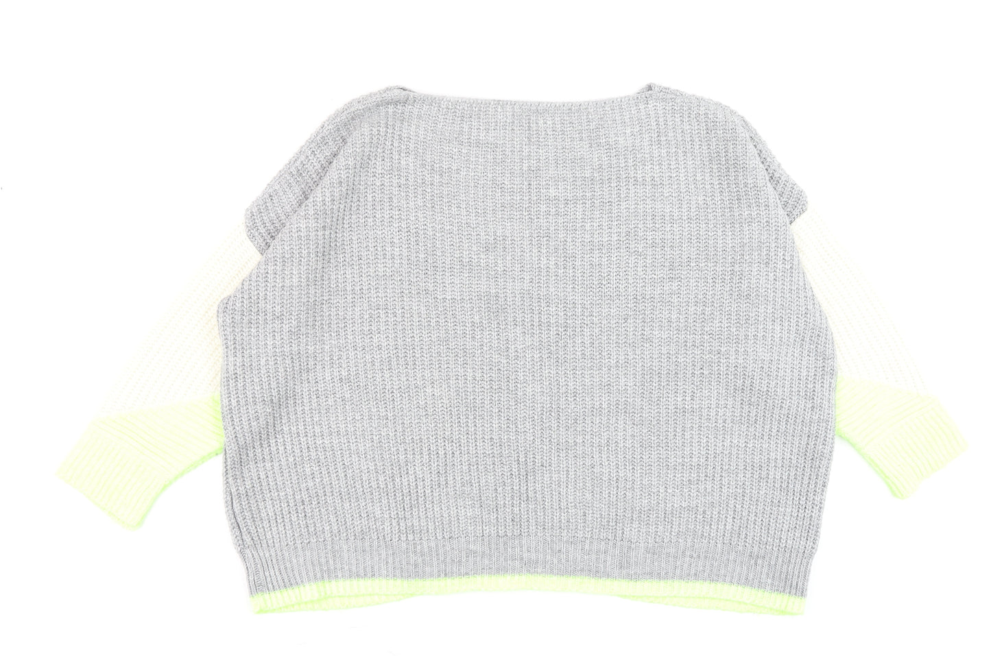 Next Men's Grey XL Chunky-Knit Crew Neck Jumper
