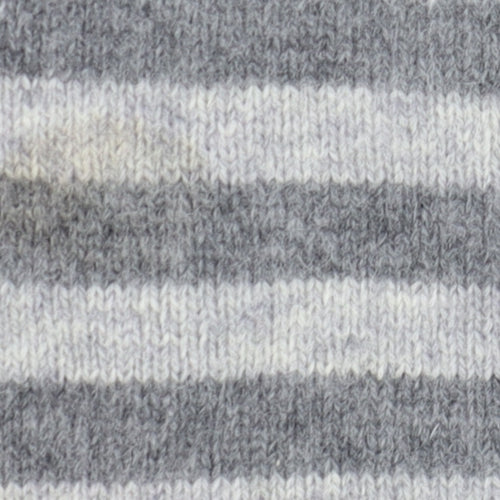 EWM Women Grey Striped Wool Angora Sequin Cardigan Size 14