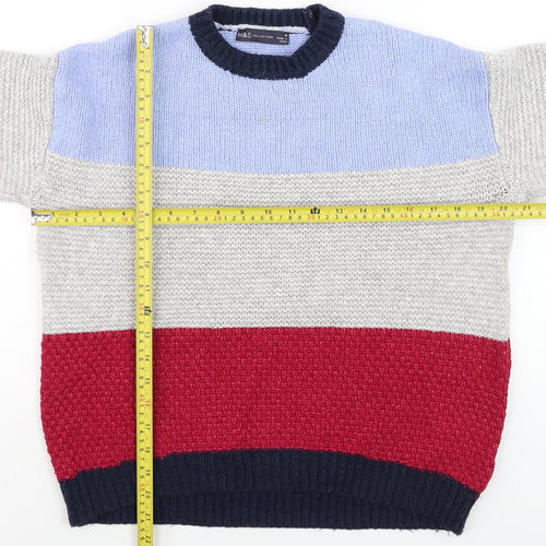 Marks and Spencer Men's Multicoloured M Chunky Knit Pullover Jumper