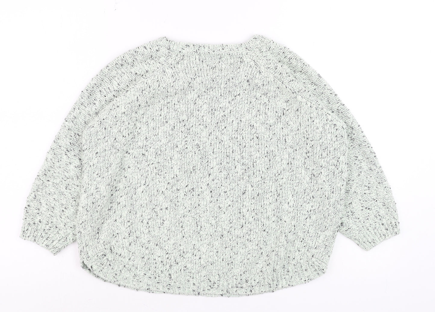 Marks and Spencer Women’s Green Chunky-Knit Relaxed Jumper Size 10