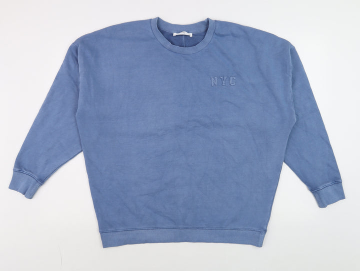 Marks and Spencer Men’s Blue NYC Crew Neck Pullover Sweatshirt Size S