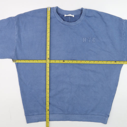 Marks and Spencer Men’s Blue NYC Crew Neck Pullover Sweatshirt Size S