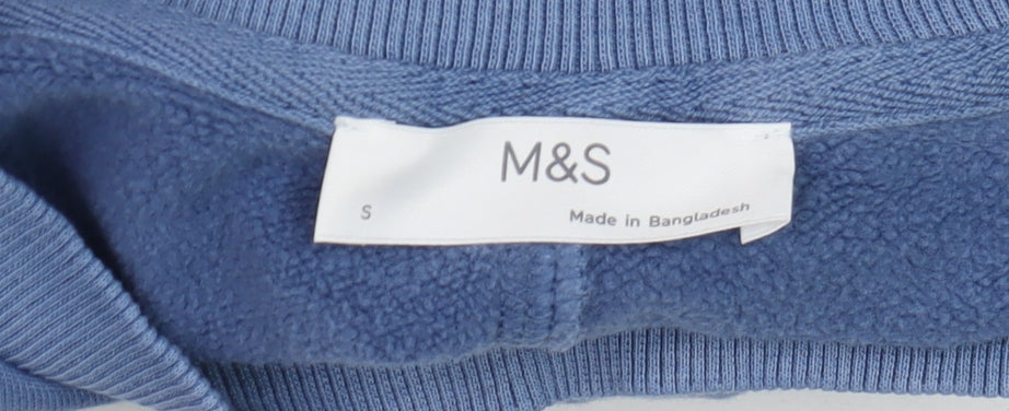 Marks and Spencer Men’s Blue NYC Crew Neck Pullover Sweatshirt Size S