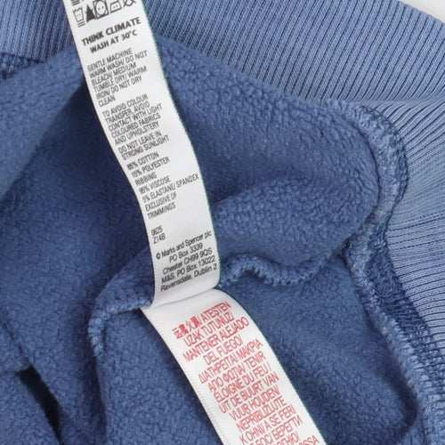 Marks and Spencer Men’s Blue NYC Crew Neck Pullover Sweatshirt Size S
