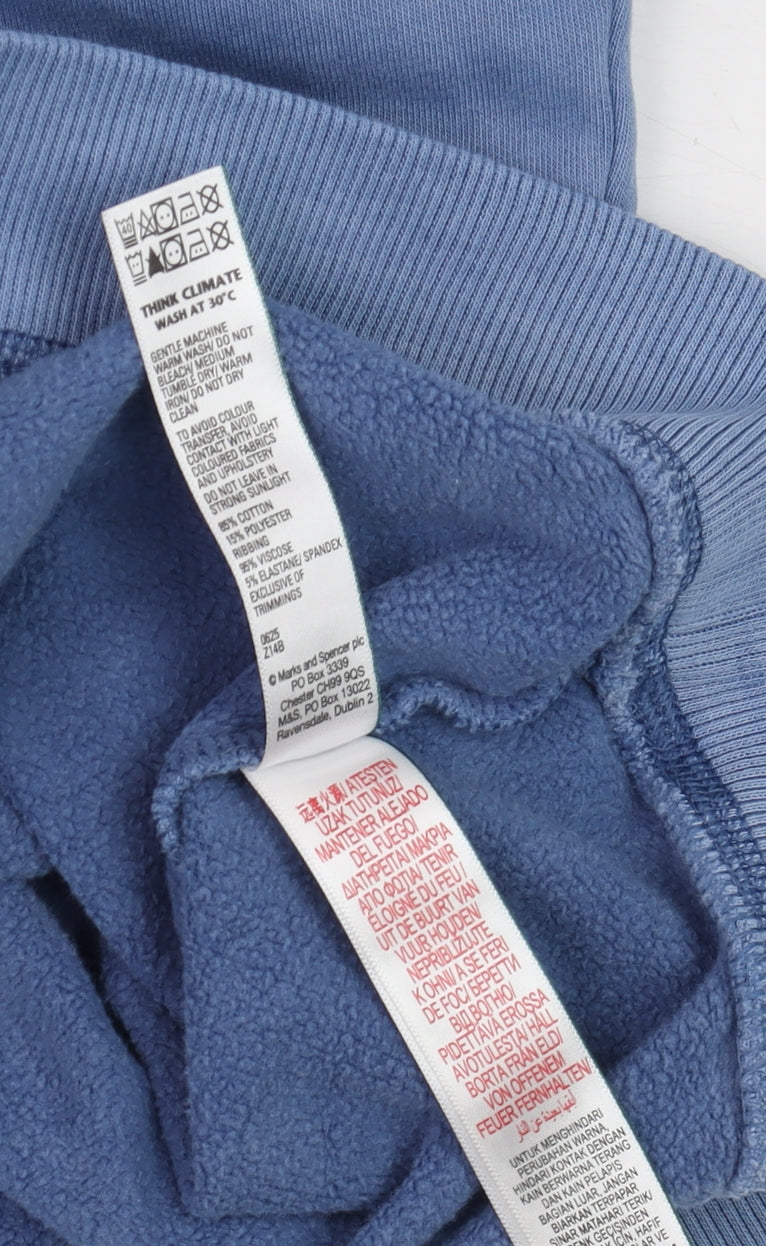 Marks and Spencer Men’s Blue NYC Crew Neck Pullover Sweatshirt Size S