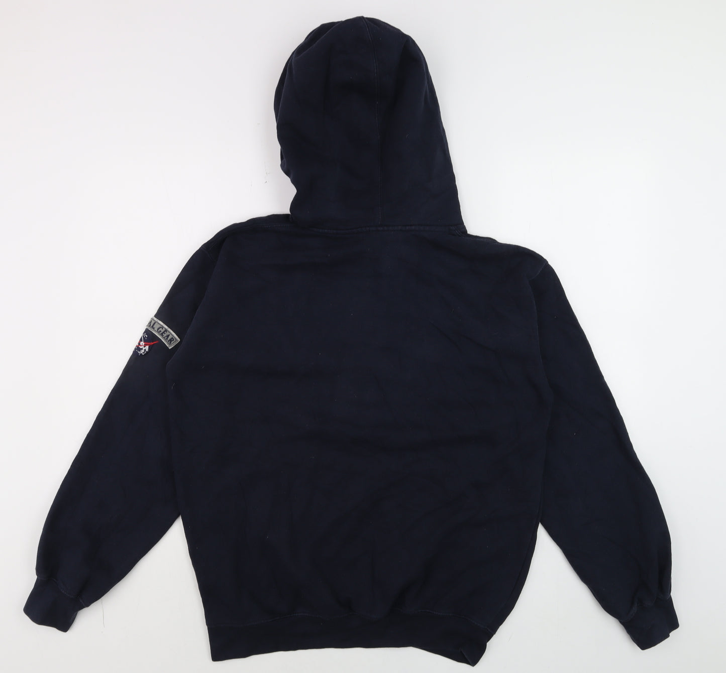 Prairie Mountain Men’s Blue Kennedy NASA Pullover Hoodie Size S