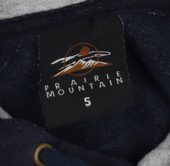 Prairie Mountain Men’s Blue Kennedy NASA Pullover Hoodie Size S