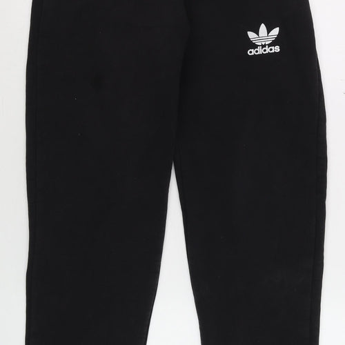 Adidas Men's Black Jogger Sweatpants M Fleece Tapered Fit Activewear