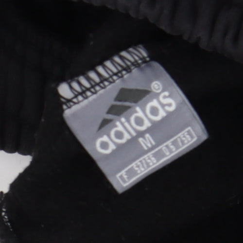 Adidas Men's Black Jogger Sweatpants M Fleece Tapered Fit Activewear