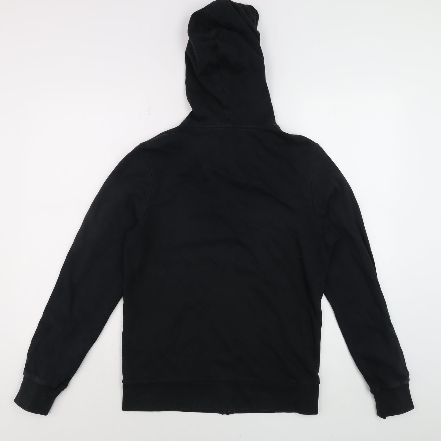 Jack & Jones Men’s Black Full Zip Hoodie Size S Graphic Print