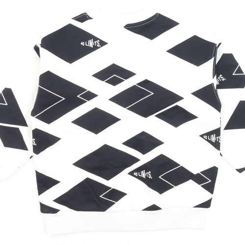 Marks and Spencer Boys Black Geometric No Limits Sweatshirt 4-5 Years