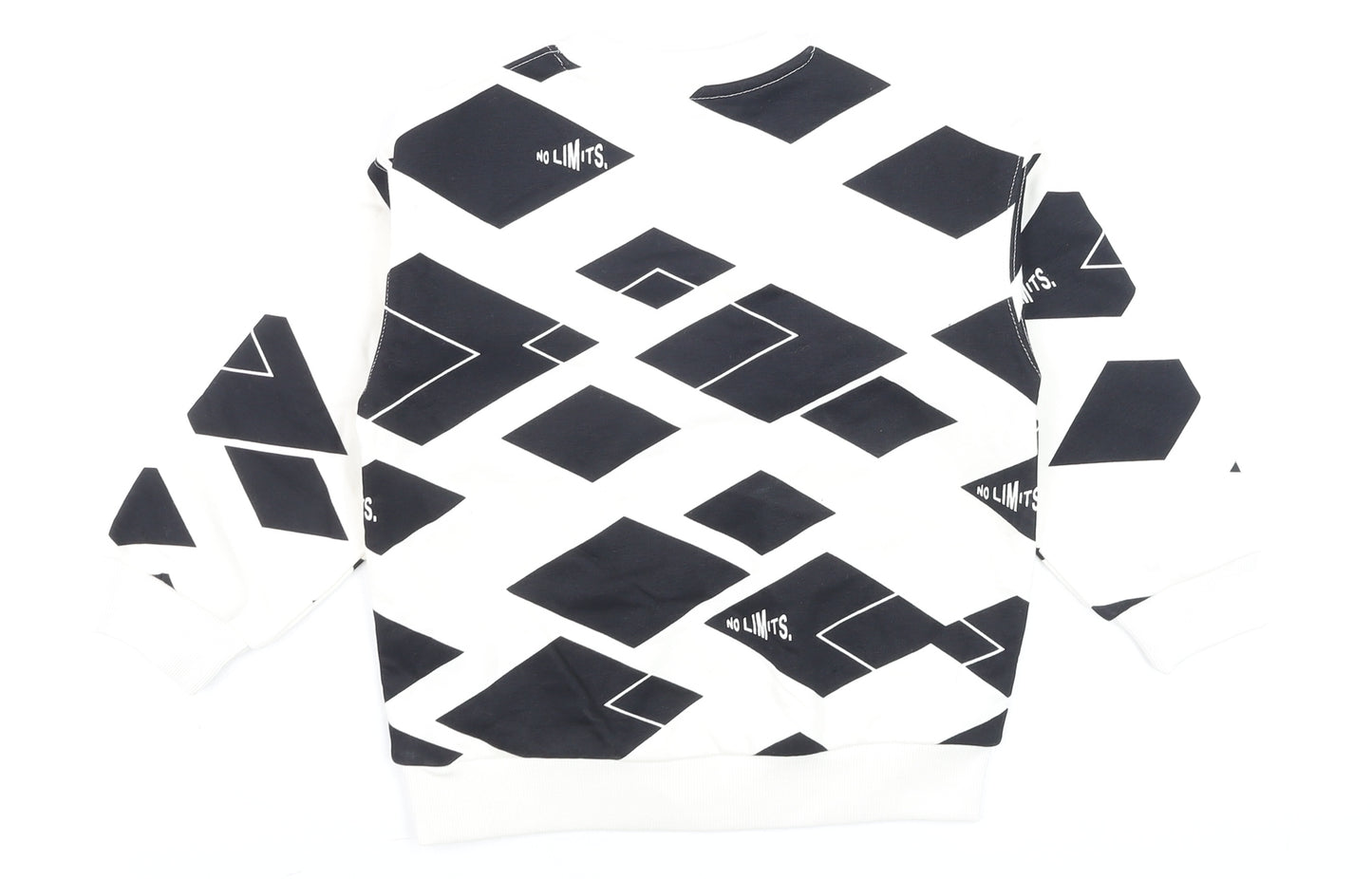 Marks and Spencer Boys Black Geometric No Limits Sweatshirt 4-5 Years