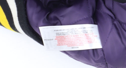 Primark Boys Black Varsity Jacket 7-8 Years Los Angeles Lakers NBA