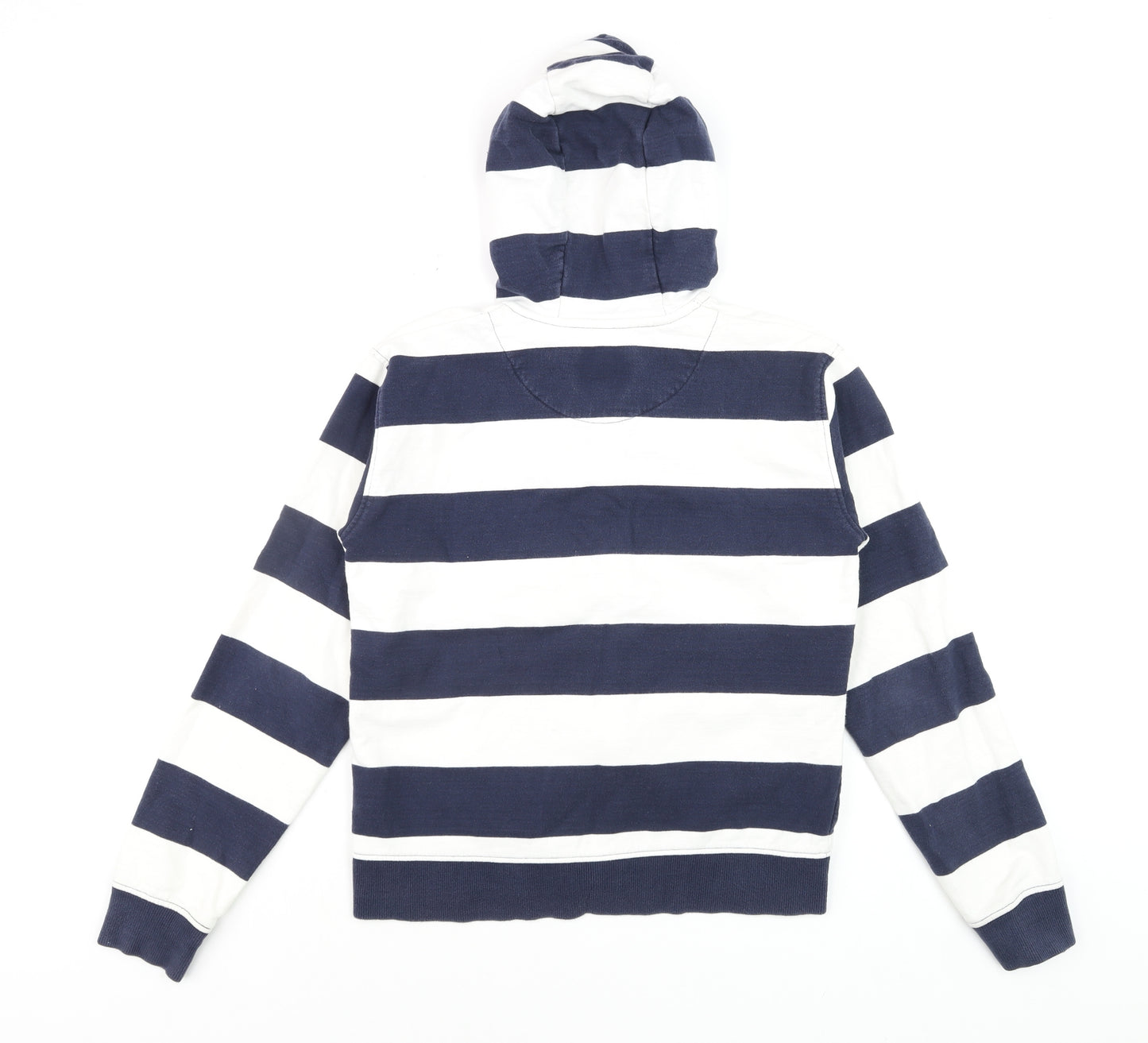 Jack Wills Teens Navy & White Striped Full Zip Hoodie 14-15Y