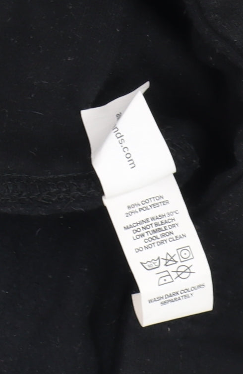 Just Hoods Men’s Black Pullover Hoodie L Biker Logo