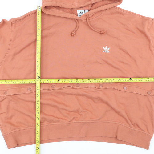 Adidas Men's Brown Hoodie 1X Pullover Cotton Hooded Sweatshirt