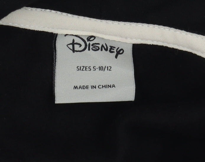 Disney Women’s Black Full Zip Hoodie Minnie Mouse Size S 10/12