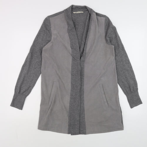 Betty Barclay Women's Grey Long Sleeve Open Wrap Cardigan Size M