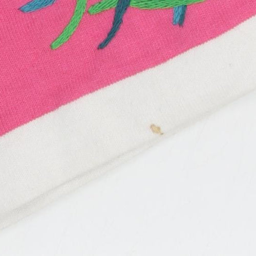 Juicy Couture Womens Pink Striped Embroidered Shift Dress Size 14