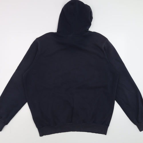 Umbro Men's Blue Pullover Hoodie XL Sports Fleece Sweatshirt
