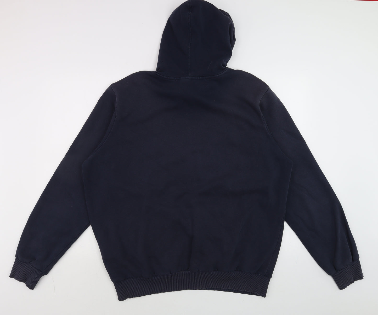 Umbro Men's Blue Pullover Hoodie XL Sports Fleece Sweatshirt