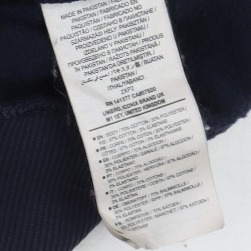 Umbro Men's Blue Pullover Hoodie XL Sports Fleece Sweatshirt