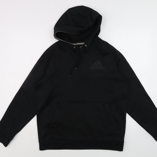 Adidas Men's Black Pullover Hoodie Size L Sports Fleece