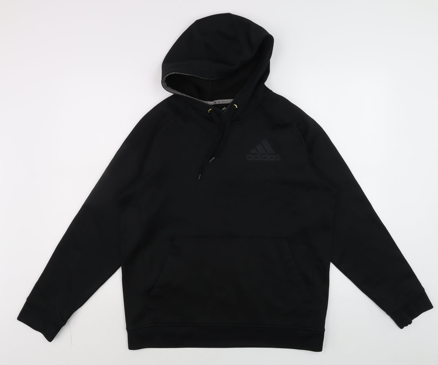 Adidas Men's Black Pullover Hoodie Size L Sports Fleece