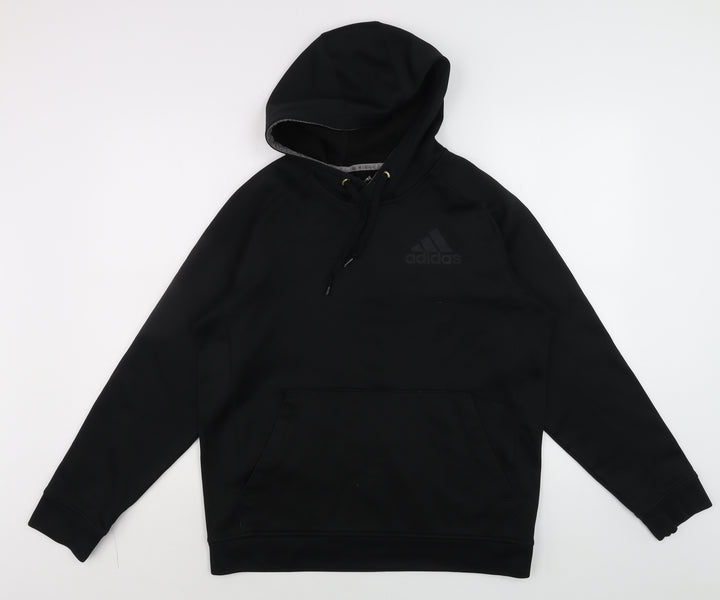 Adidas Men's Black Pullover Hoodie Size L Sports Fleece
