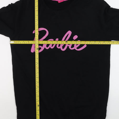 Barbie Girls Black Cotton Pullover Sweatshirt 10 Years Long Sleeve