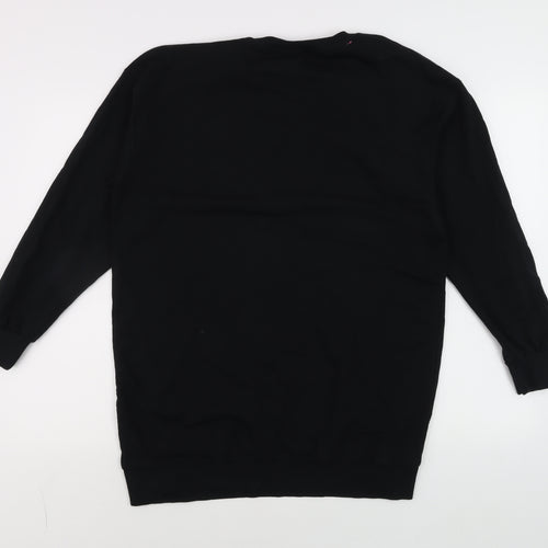 Barbie Girls Black Cotton Pullover Sweatshirt 10 Years Long Sleeve