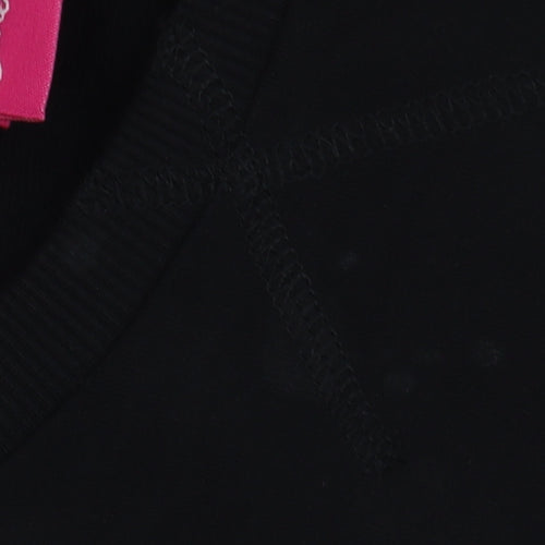 Barbie Girls Black Cotton Pullover Sweatshirt 10 Years Long Sleeve