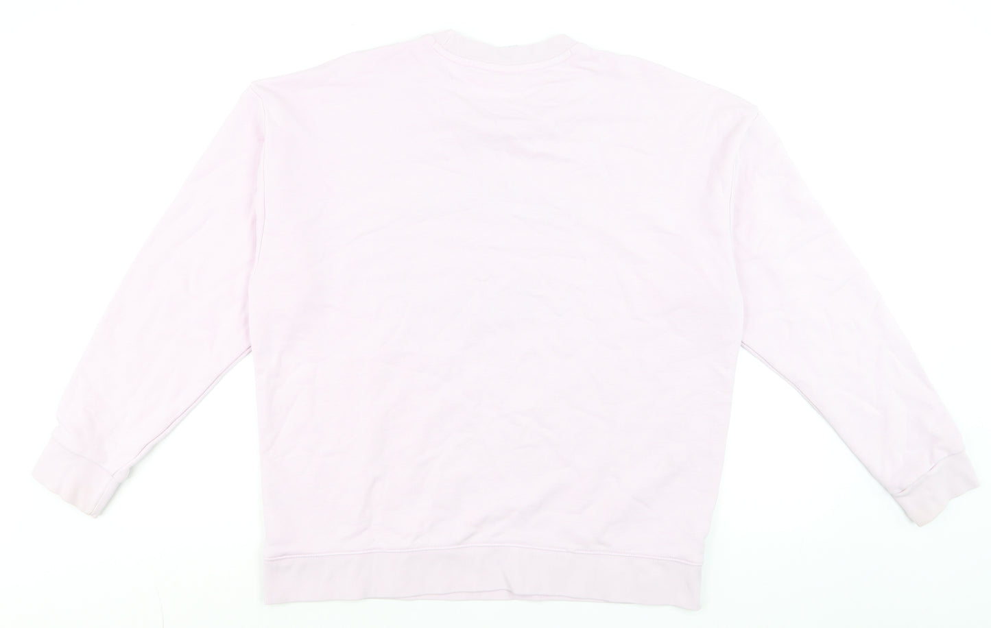 Adidas Women Pink Athletic League Sweatshirt UK 14 Crew Neck Pullover
