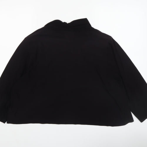 Ann Harvey Women's Black Beaded Chiffon Jacket Size 2 Formal Evening