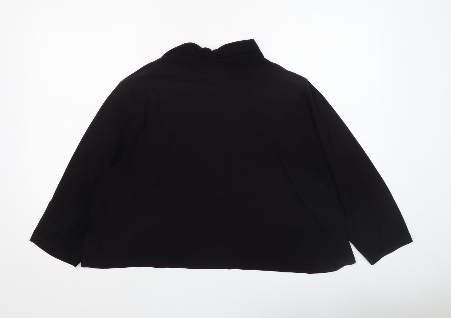 Ann Harvey Women's Black Beaded Chiffon Jacket Size 2 Formal Evening