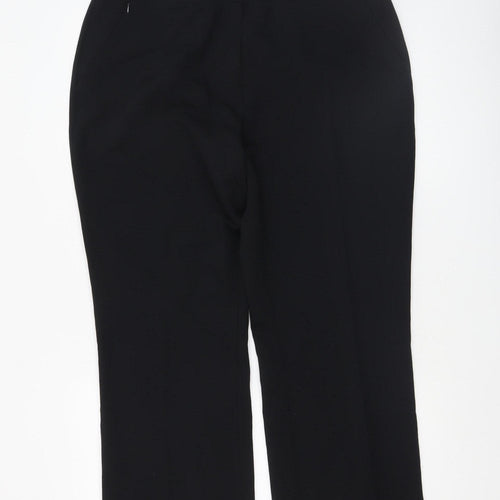 Dunnes Womens Black Size 16 Dress Pants Trousers Straight Leg Workwear