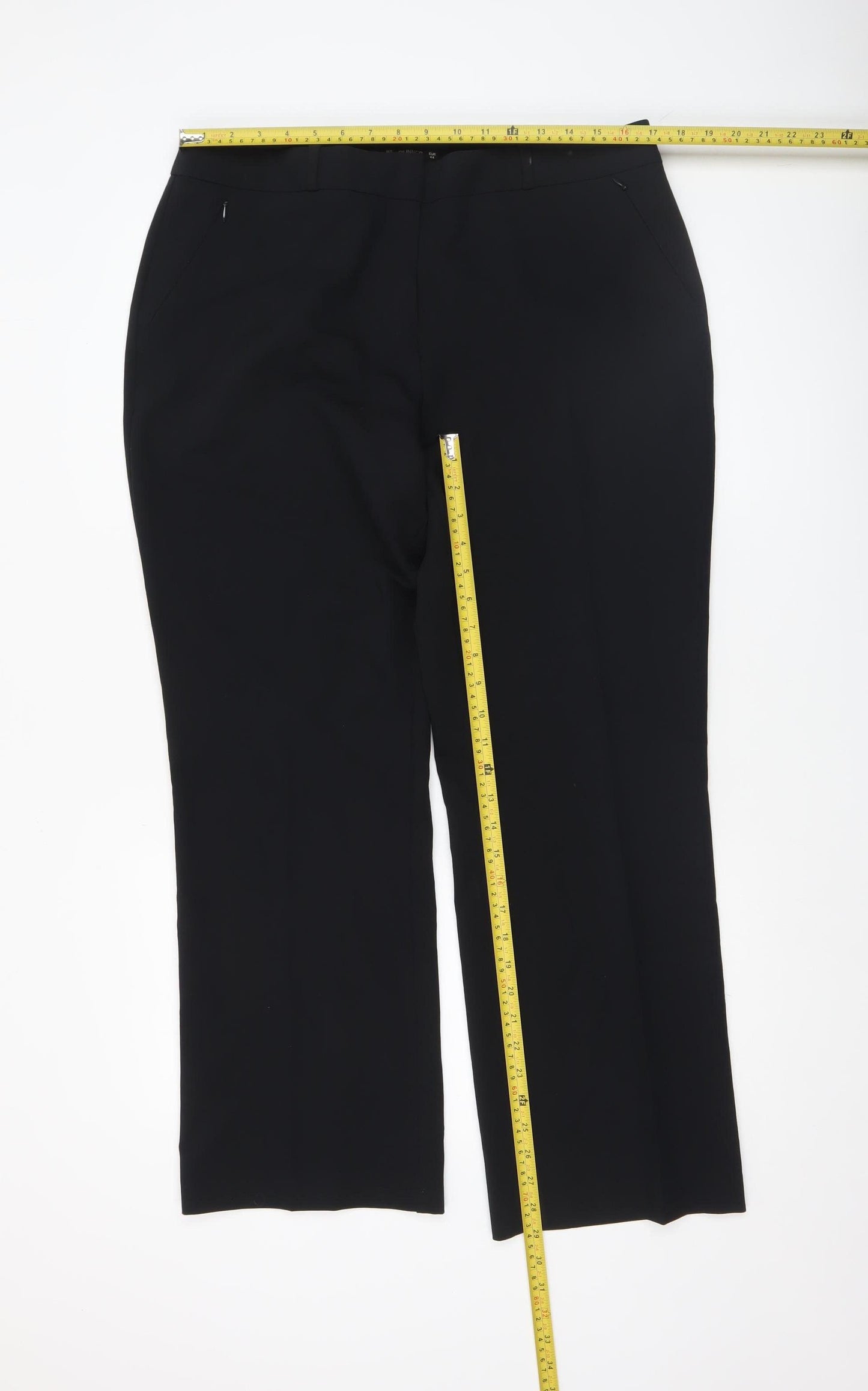 Dunnes Womens Black Size 16 Dress Pants Trousers Straight Leg Workwear