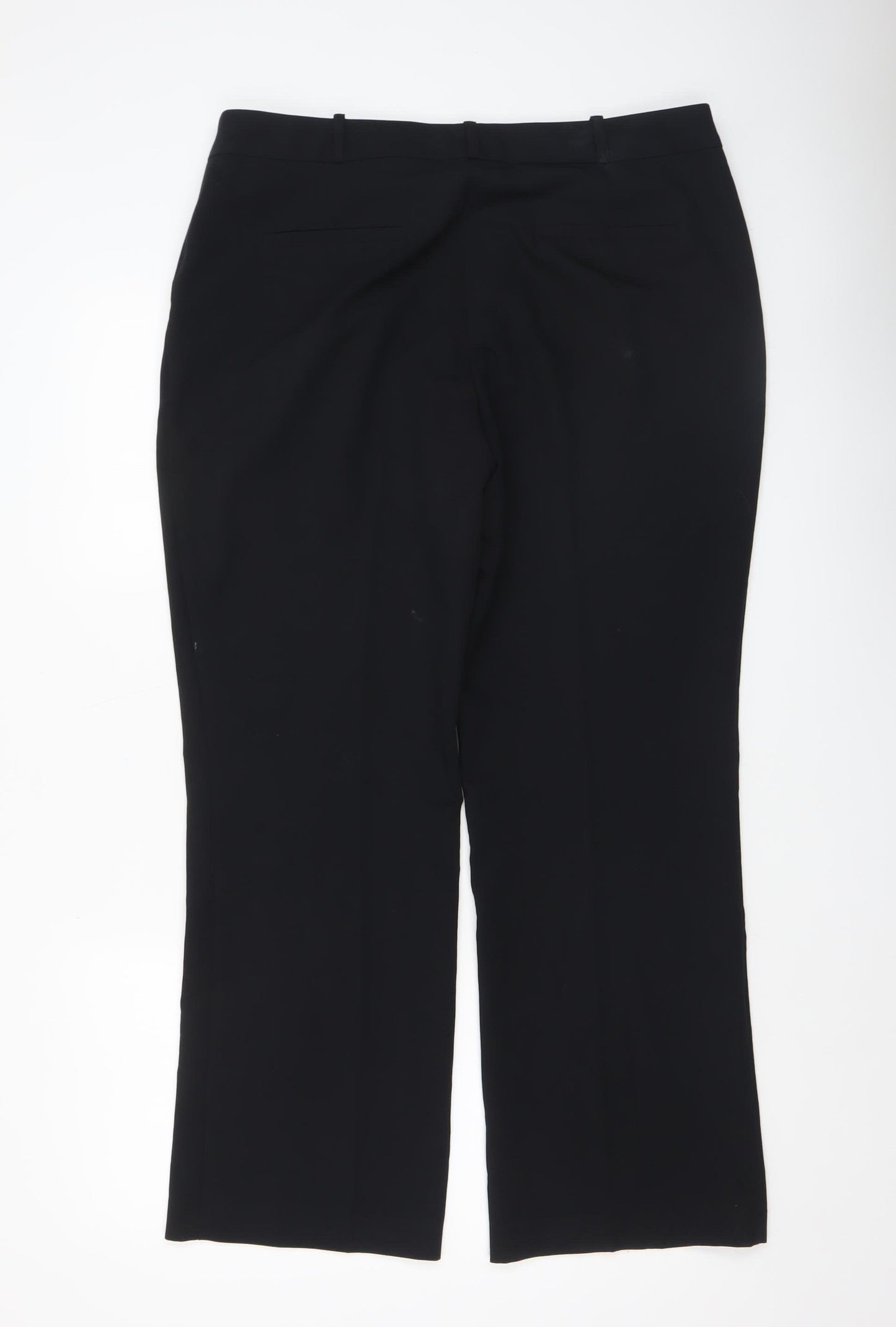 Dunnes Womens Black Size 16 Dress Pants Trousers Straight Leg Workwear