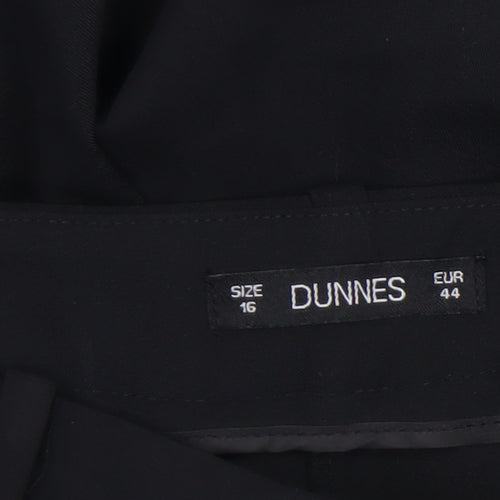 Dunnes Womens Black Size 16 Dress Pants Trousers Straight Leg Workwear