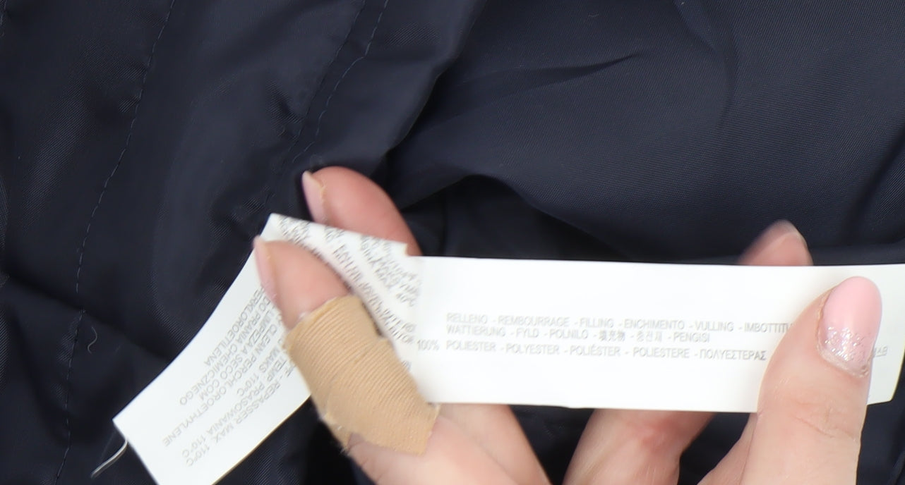 Zara Man Blue Puffer Waistcoat Men’s Size 38 Regular Fit