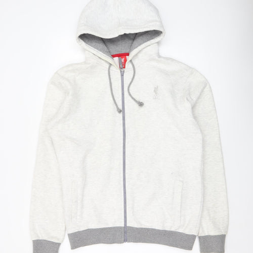 LFC Men's Grey Full Zip Hoodie Size M Cotton Blend
