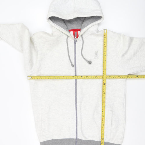 LFC Men's Grey Full Zip Hoodie Size M Cotton Blend
