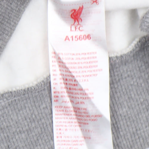 LFC Men's Grey Full Zip Hoodie Size M Cotton Blend
