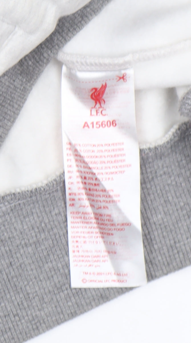 LFC Men's Grey Full Zip Hoodie Size M Cotton Blend