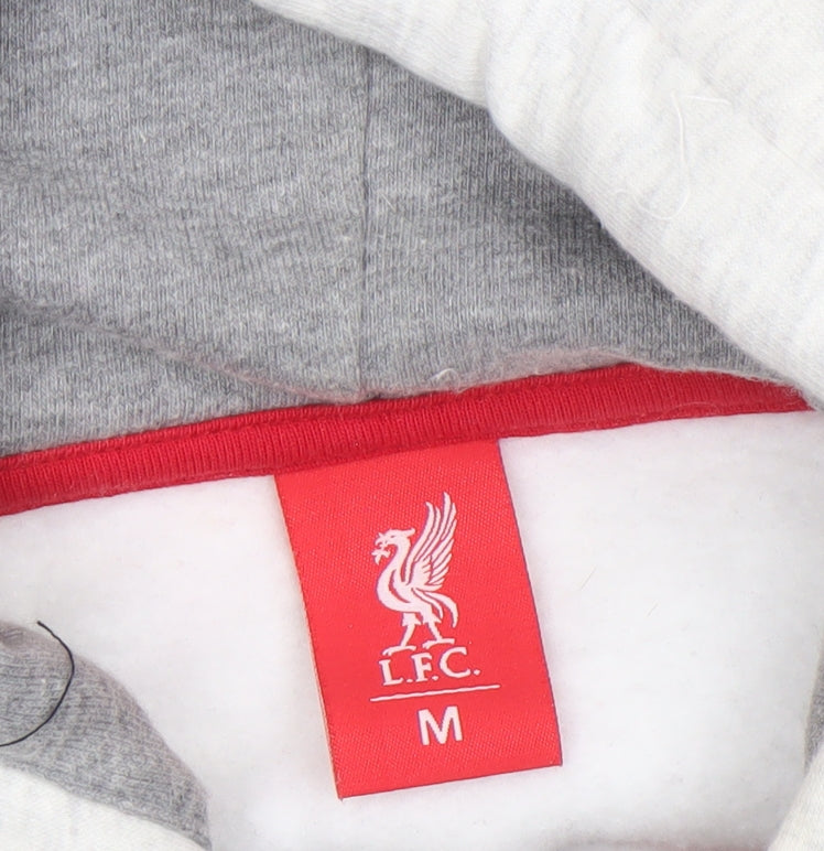 LFC Men's Grey Full Zip Hoodie Size M Cotton Blend