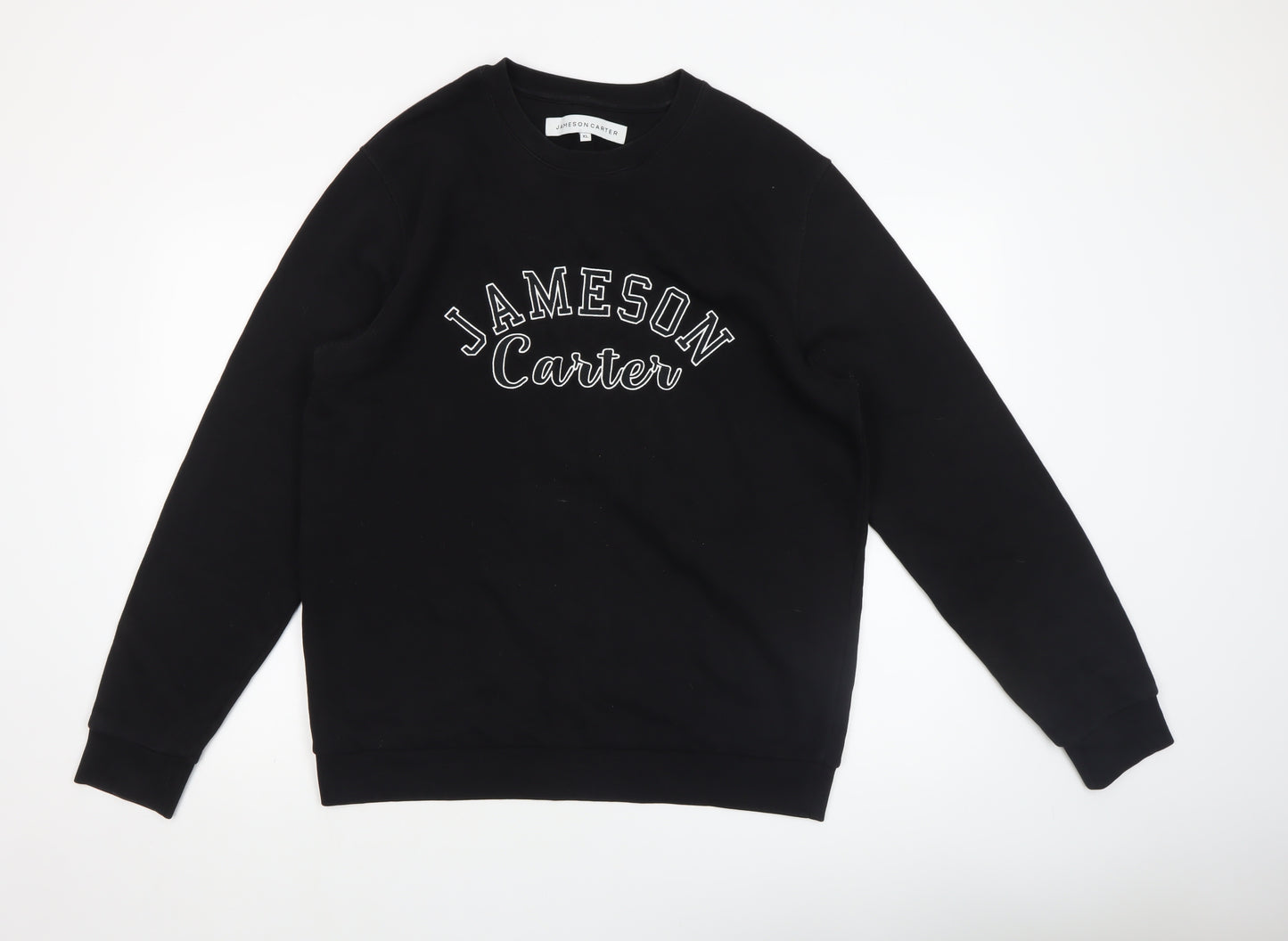 Jameson Carter Men's Black XL Crew Neck Pullover Sweatshirt