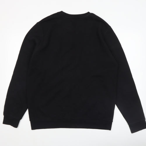 Jameson Carter Men's Black XL Crew Neck Pullover Sweatshirt