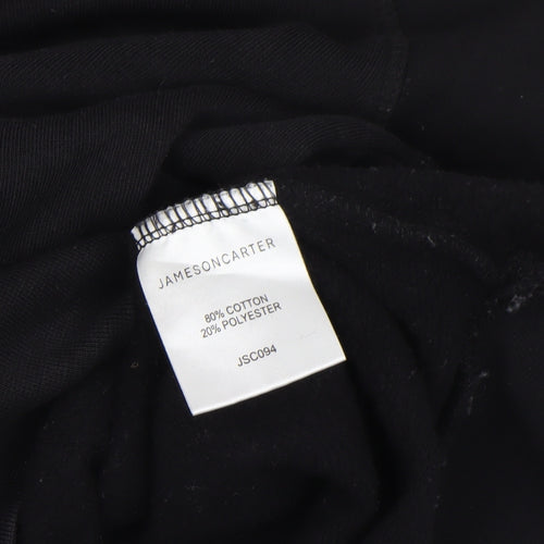 Jameson Carter Men's Black XL Crew Neck Pullover Sweatshirt